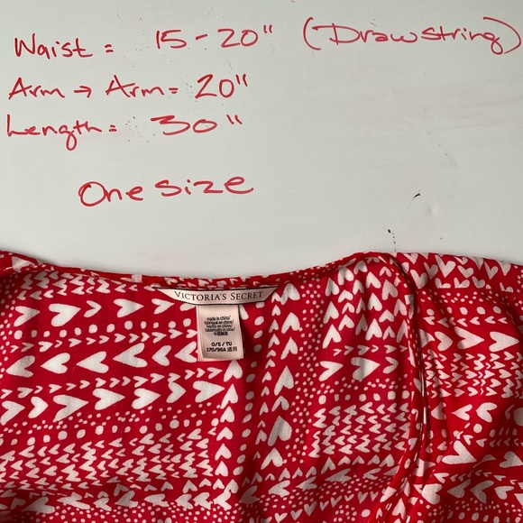 Vicoria's Secret heart design robe swimsuit cover kimono. OS - Picture 11 of 11